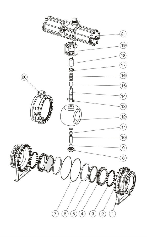 GB標(biāo)準(zhǔn)固定式氣動(dòng)球閥 GB標(biāo)準(zhǔn)固定式氣動(dòng)球閥